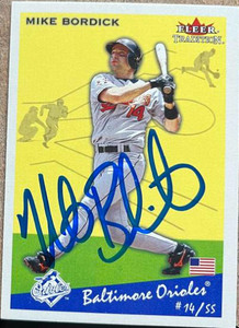 Mike Bordick Autographed 2002 Fleer Tradition #178