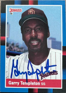 Garry Templeton Autographed 1988 Donruss #649