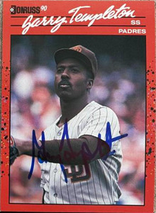 Garry Templeton Autographed 1990 Donruss #246