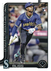 SOLD 161025 2025 Topps #251 Ryan Bliss NM-MT  RC Rookie Seattle Mariners 