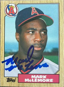 Mark McLemore Autographed 1987 Topps Traded #75T