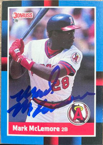 Mark McLemore Autographed 1988 Donruss #181