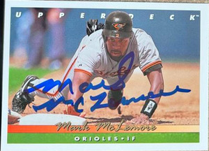 Mark McLemore Autographed 1993 Upper Deck #801