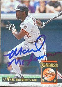 Mark McLemore Autographed 1994 Donruss #186