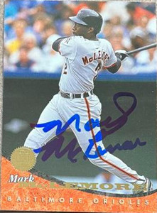 Mark McLemore Autographed 1994 Leaf #36