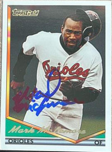 Mark McLemore Autographed 1994 Topps Gold #270