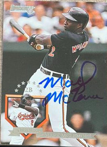 Mark McLemore Autographed 1995 Donruss #399