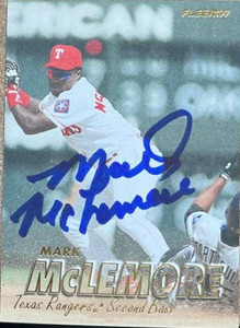 Mark McLemore Autographed 1997 Fleer #227