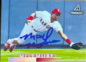 Mark McLemore Autographed 1998 Pinnacle #88
