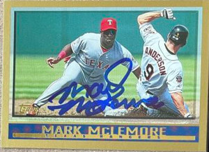 Mark McLemore Autographed 1998 Topps #71