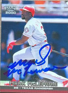 Mark McLemore Autographed 2000 Pacific #426