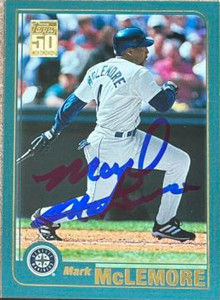 Mark McLemore Autographed 2001 Topps #86