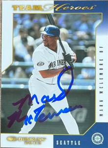 Mark McLemore Autographed 2003 Donruss Team Heroes #467