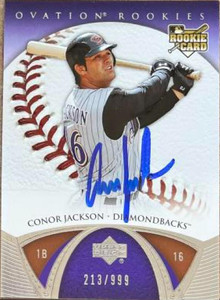 Conor Jackson Autographed 2006 Upper Deck Ovation #85 ROO, SN99