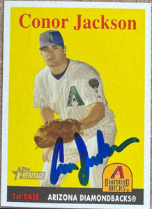 Conor Jackson Autographed 2007 Topps Heritage #93