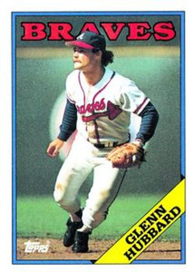 Glenn Hubbard - Braves #314 Donruss 1988 Baseball Trading Card