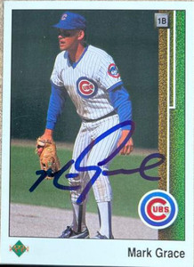 Mark Grace Autographed 1989 Upper Deck #140