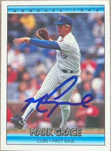 Mark Grace Autographed 1992 Donruss #281