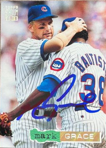 Mark Grace Autographed 1994 Stadium Club Golden Rainbow #403