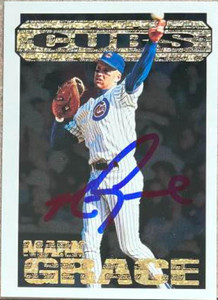 Mark Grace Autographed 1994 Topps Black Gold #33