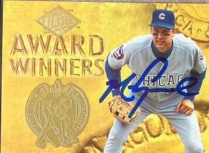 Mark Grace Autographed 1994 Fleer Ultra Award Winners #11 Chicago Cubs Card