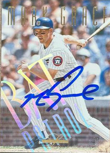 Mark Grace Autographed 1995 Leaf Limited - Bat Patrol #8 