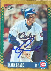 Mark Grace Autographed 1995 Score Gold Rush #364