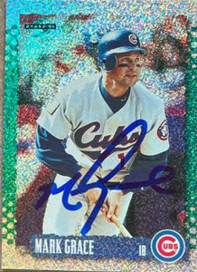 Mark Grace Autographed 1995 Score Platinum Team Sets #364