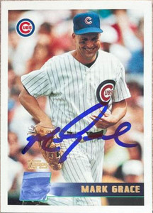 Mark Grace Autographed 1996 Topps #55