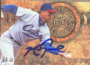 Mark Grace Autographed 1996 Ultra - Prime Leather #11 