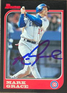 Mark Grace Autographed 1997 Bowman #237
