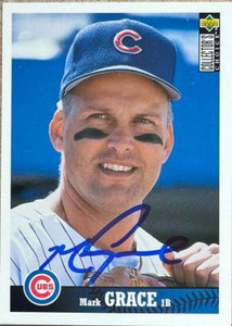 Mark Grace Autographed 1997 Collector's Choice #290