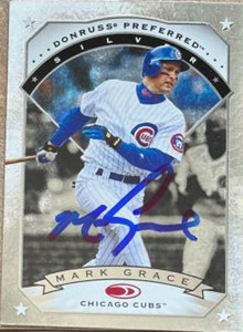 Mark Grace Autographed 1997 Donruss Preferred #84