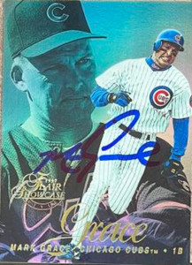 Mark Grace Autographed 1997 Flair Showcase #172 