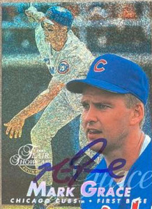 Mark Grace Autographed 1997 Flair Showcase - Flair Showcase Row 0 (Showcase) #172  Mark Grace Autographed 1997 Flair Showcase - Flair Showcase Row 0 (Showcase) #172