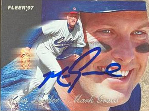 Mark Grace Autographed 1997 Fleer - Team Leaders #16