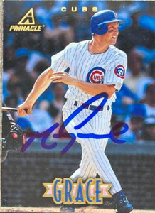 Mark Grace Autographed 1997 New Pinnacle #39