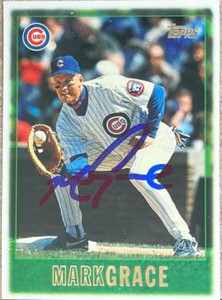 Mark Grace Autographed 1997 Topps #37
