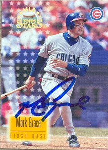 Mark Grace Autographed 1997 Topps Stars #49 