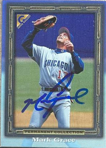 Mark Grace Autographed 1998 Topps Gallery #58
