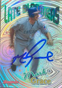 Mark Grace Autographed 1999 Bowman - Late Bloomers #LB9 