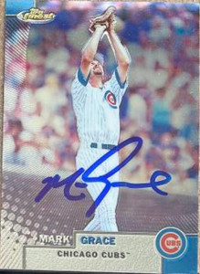Mark Grace Autographed 1999 Topps Finest #6