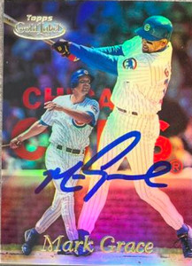 Mark Grace Autographed 1999 Topps Gold Label Class 3 #3