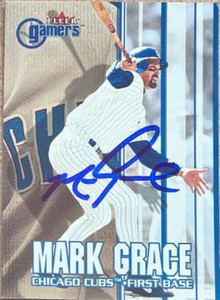 Mark Grace Autographed 2000 Fleer Gamers #63 