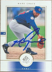 Mark Grace Autographed 2000 SP Authentic #56 