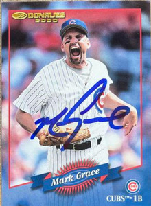 Mark Grace Autographed 2001 Donruss - 2000 Retro #24 