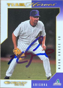 Mark Grace Autographed 2003 Donruss Team Heroes #19