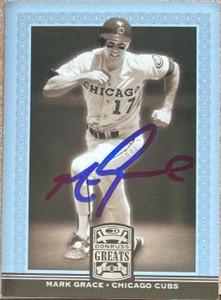 Mark Grace Autographed 2005 Donruss Greats #55