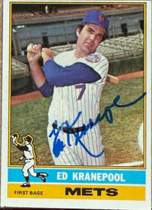 Ed Kranepool Autographed 1976 Topps #314