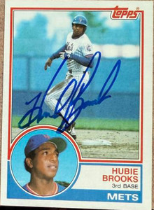 Hubie Brooks Autographed 1983 Topps #134 Hubie Brooks Autographed 1983 Topps #134